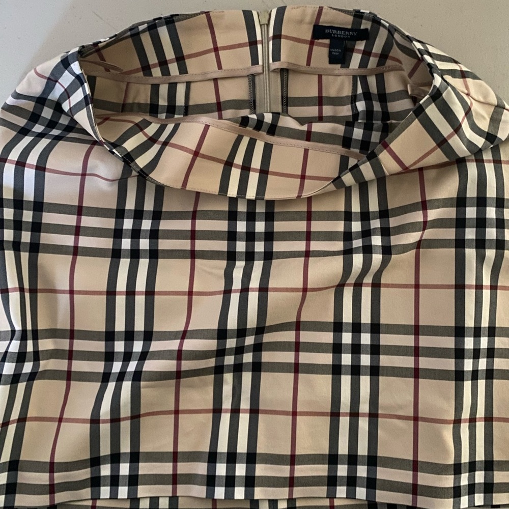 Burberry Nova Check Patterned Skirt